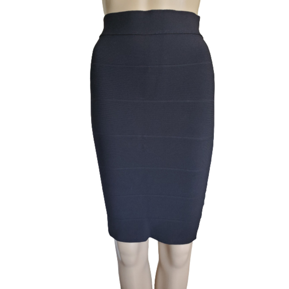 Romeo & Juliet Couture Women's Black High-Rise Knee Length Pencil Skirts Size S